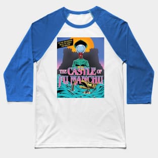 MST3K Mystery Science Promotional Artwork - Castle of Fu Manchu Baseball T-Shirt